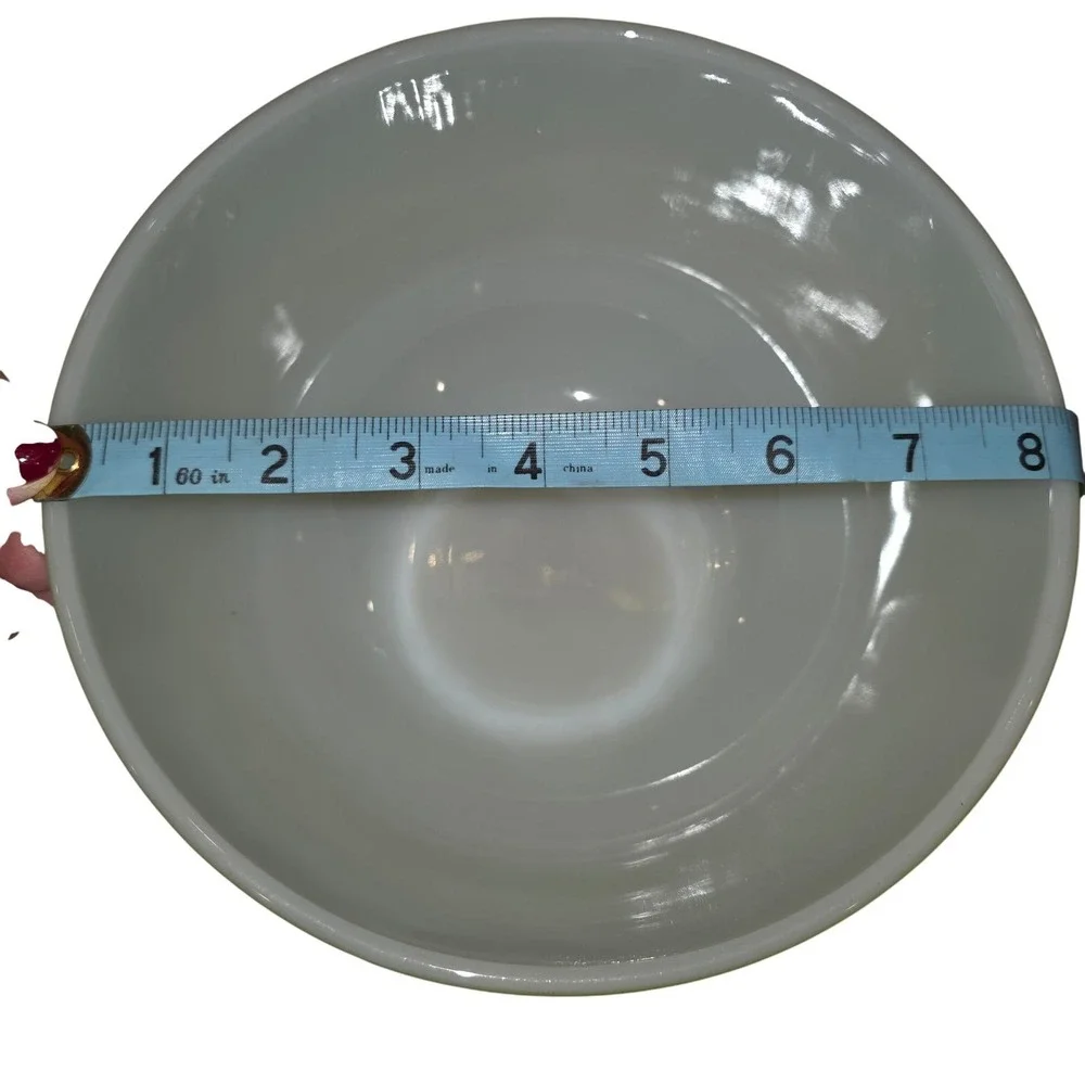 Vintage Anchor Hocking Fire King Avocado Swirl‎ Mixing Bowl Retro Kitchenware